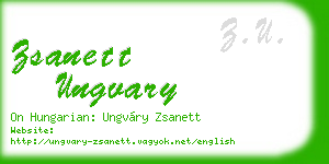 zsanett ungvary business card